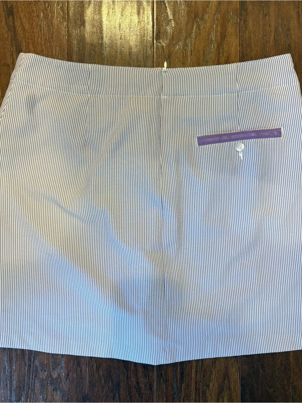 Lady Hagen Lavender and White Golf Skirt with Purple Trim
